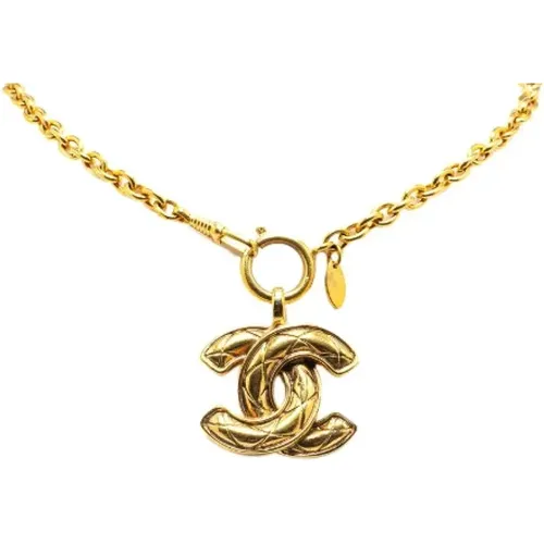 Pre-owned Metal necklaces , female, Sizes: ONE SIZE - Chanel Vintage - Modalova