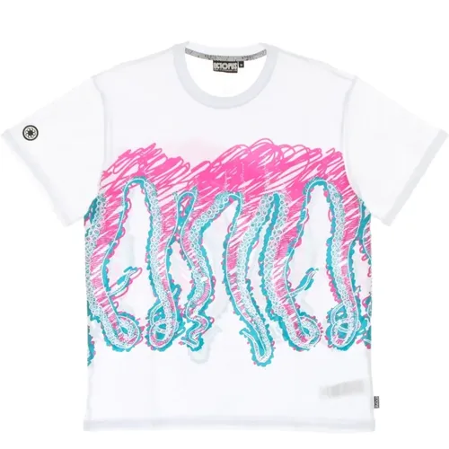 Draft Tee White Kurzarm T-shirt - Octopus - Modalova