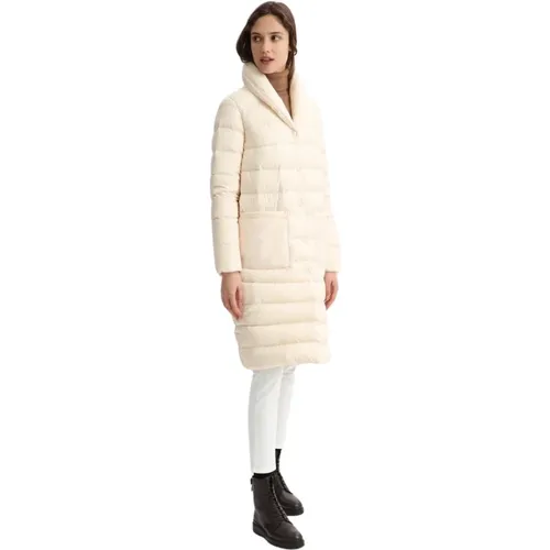 Quilted Microfiber Parka Ellis Coat , female, Sizes: XS - Woolrich - Modalova