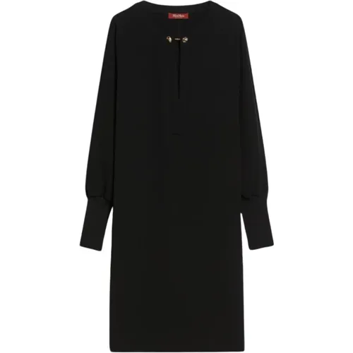 Tunic Dress with Batwing Sleeves , female, Sizes: L, S - Max Mara Studio - Modalova