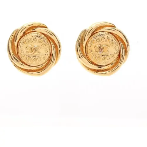 Pre-owned Metal earrings , female, Sizes: ONE SIZE - Chanel Vintage - Modalova