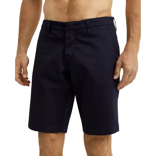 Marineblaue Baumwollshorts Lockerer Schnitt , Herren, Größe: W34 - Fay - Modalova