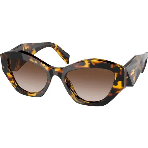 Honey Havana/ Shaded Sonnenbrille , Damen, Größe: 53 MM - Prada - Modalova