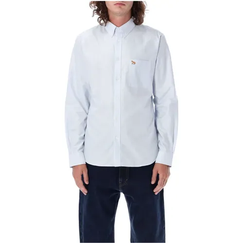 Striped Button Down Classic Shirt , male, Sizes: M, XL, 2XL, L - Maison Kitsuné - Modalova