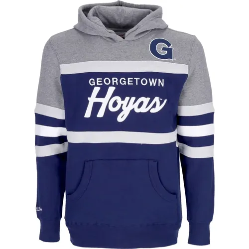 Georgetown Hoyas Basketball Team Hoodie , Herren, Größe: M - Mitchell & Ness - Modalova