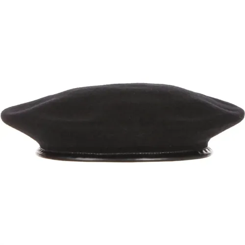 Schwarze Woll Flat Cap Hut Kangol - Kangol - Modalova