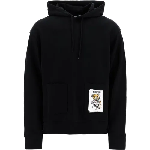 Teddybär Kapuzenpullover Sweatshirt , Herren, Größe: M - Moschino - Modalova