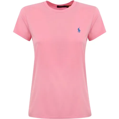 Logo Embroidered Women's T-shirt , female, Sizes: XL - Ralph Lauren - Modalova