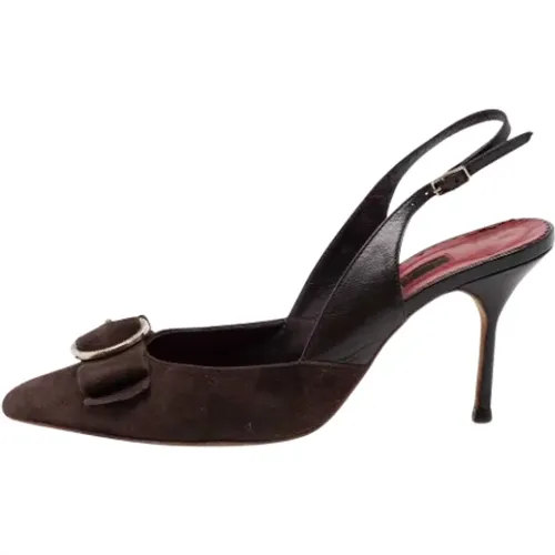 Pre-owned Leather heels , female, Sizes: 6 UK - Carolina Herrera Pre-owned - Modalova
