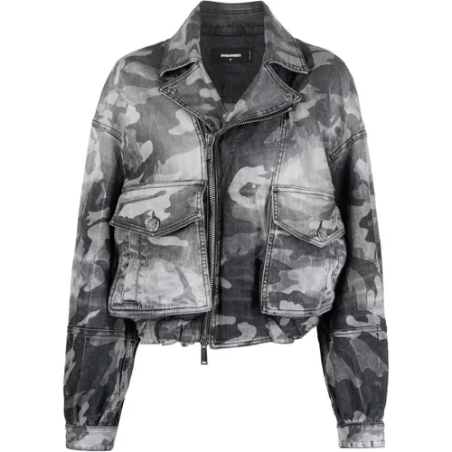 Stylish Denim Jacket , female, Sizes: 2XS, 4XS - Dsquared2 - Modalova