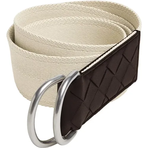 Leather Belt with Metal Buckle , male, Sizes: M - Bottega Veneta - Modalova