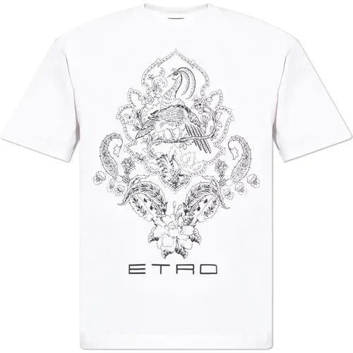 Baumwoll T-shirt , Herren, Größe: M - ETRO - Modalova