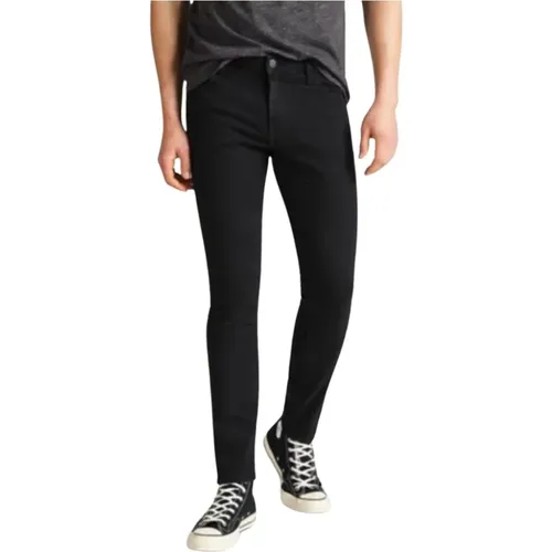 Skinny Malone Schwarze Jeans Trendy Elegant , Herren, Größe: W30 - Lee - Modalova