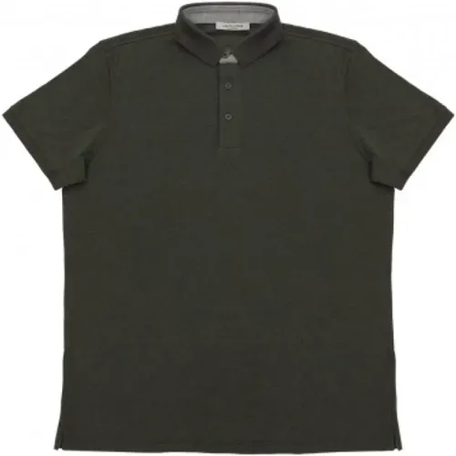 Short Sleeve Polo Shirt Three Button Collar , male, Sizes: 5XL, 4XL - La Fileria - Modalova