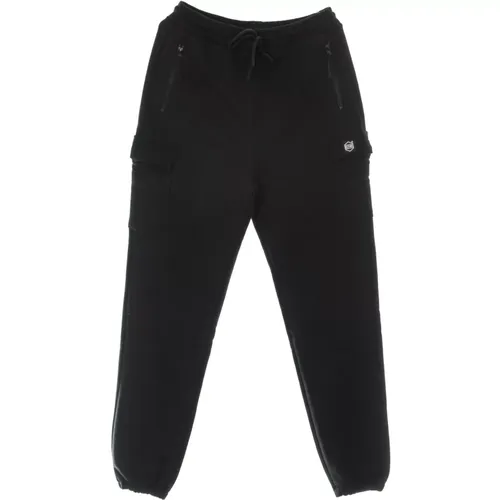 Schwarze Cargo-Sweatpants Leichtes Trainingshose , Herren, Größe: XL - Dolly Noire - Modalova