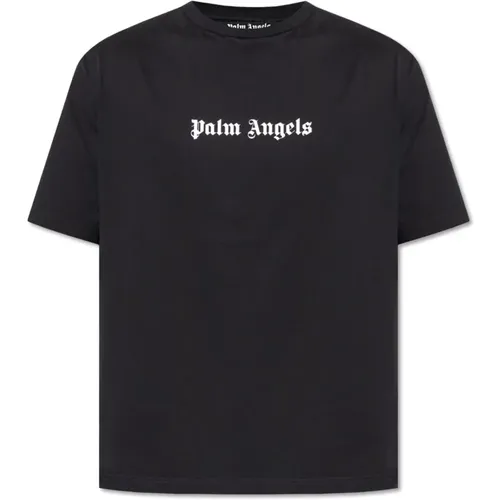 T-Shirt mit Logo Palm Angels - Palm Angels - Modalova