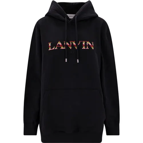 Gemütlicher Curb Logo Sweatshirt , Damen, Größe: S - Lanvin - Modalova