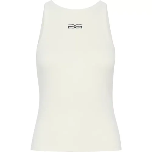 Logo Tank Top & T-Shirts Schwarz , Damen, Größe: M - Gestuz - Modalova