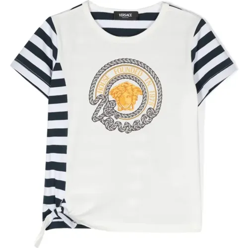Nautisches Medusa Kinder T-Shirt - Versace - Modalova