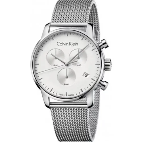 Silver Quartz Watch - Stylish and Functional , female, Sizes: ONE SIZE - Calvin Klein - Modalova