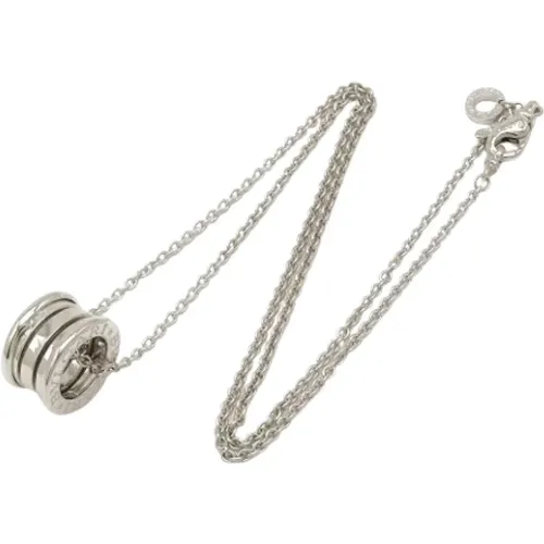 Pre-owned White Gold necklaces , female, Sizes: ONE SIZE - Bvlgari Vintage - Modalova