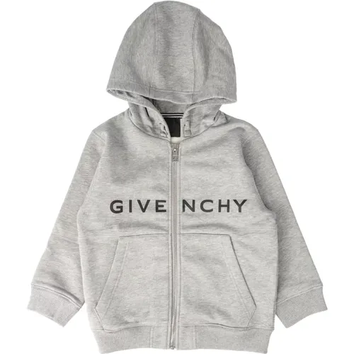 Kinder-Sweatshirt mit Reißverschluss und Kapuze - Givenchy - Modalova