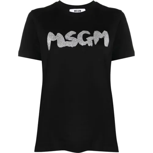 T-Shirt , female, Sizes: L - Msgm - Modalova
