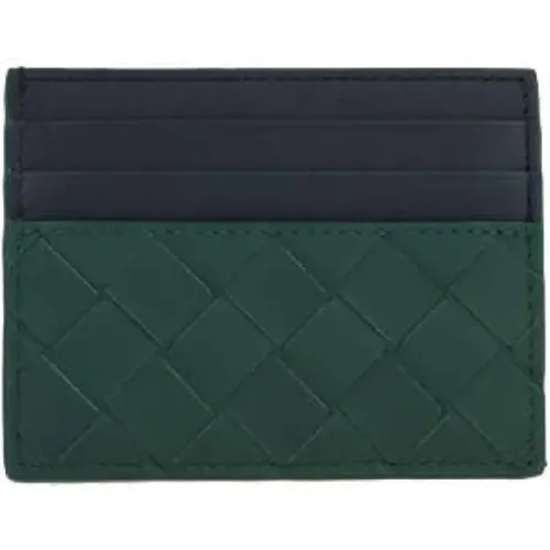 Intrecciato Leather Credit Card Wallet , male, Sizes: ONE SIZE - Bottega Veneta - Modalova