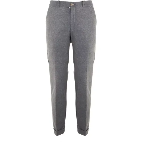 Grey Melange Technical Fabric Chinos , male, Sizes: L - RRD - Modalova