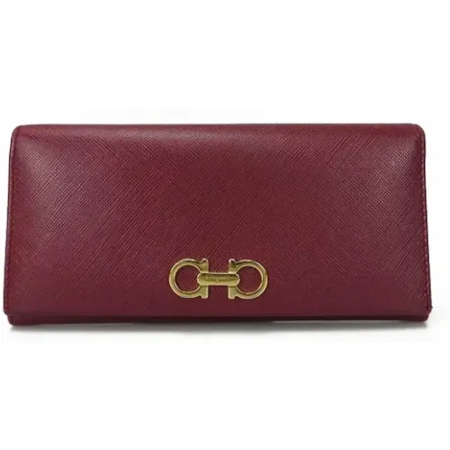 Pre-owned Leather wallets , female, Sizes: ONE SIZE - Salvatore Ferragamo Pre-owned - Modalova