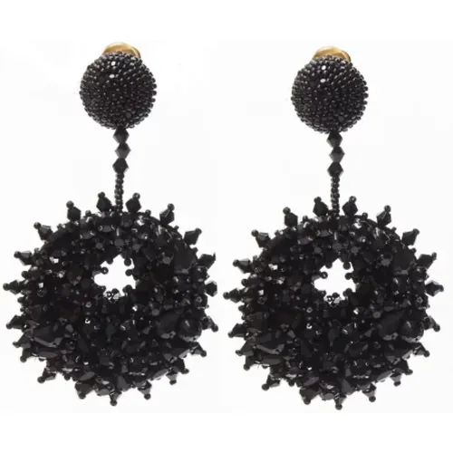 Pre-owned Fabric earrings , female, Sizes: ONE SIZE - Oscar De La Renta Pre-owned - Modalova