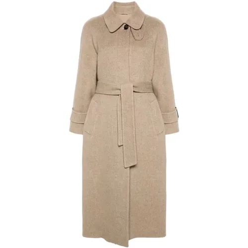 Light Wool Coat with Monili Chain , female, Sizes: 3XS - BRUNELLO CUCINELLI - Modalova