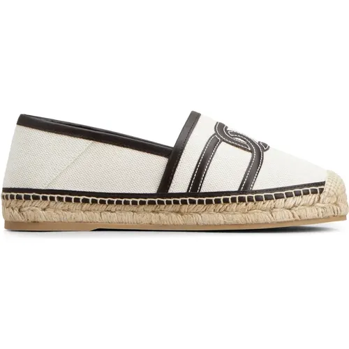 Chain Espadrilles in Cotton , female, Sizes: 7 UK, 3 UK, 6 UK, 4 UK, 8 UK, 5 UK - TOD'S - Modalova