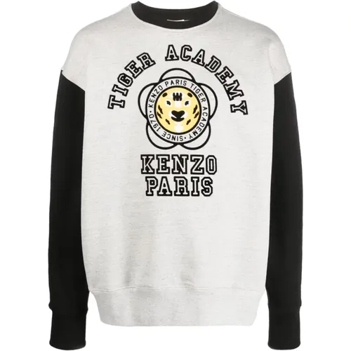 Logo-Print Sweatshirt , Herren, Größe: L - Kenzo - Modalova