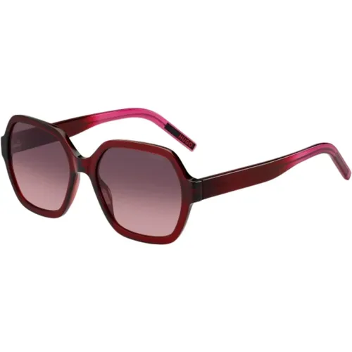 Rote Acetat Damen Sonnenbrille - Hugo Boss - Modalova