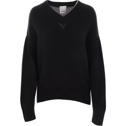 Cashmere V-Neck Sweater , female, Sizes: S, M - allude - Modalova