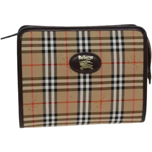 Pre-owned Canvas clutches , Damen, Größe: ONE Size - Burberry Vintage - Modalova