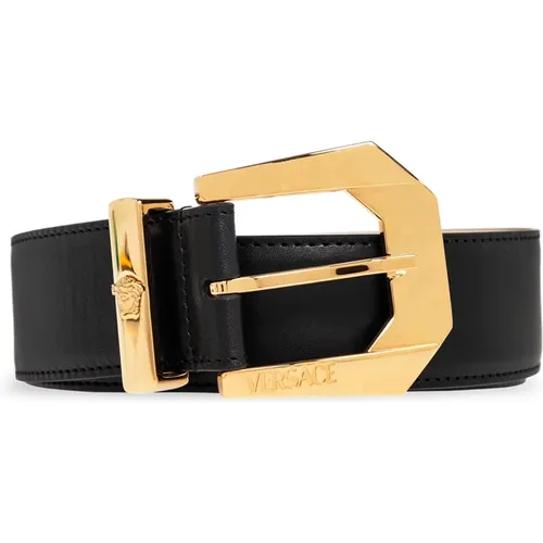 Leather Belt , female, Sizes: 70 CM, 100 CM, 80 CM, 75 CM - Versace - Modalova