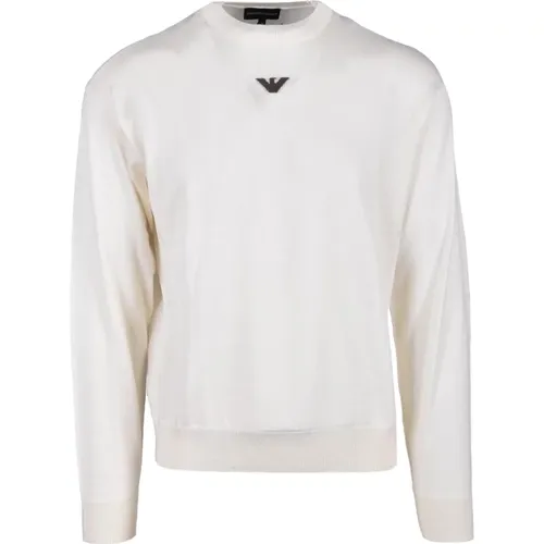 Wool Round Neck Knitwear , male, Sizes: L, M, XL - Emporio Armani - Modalova