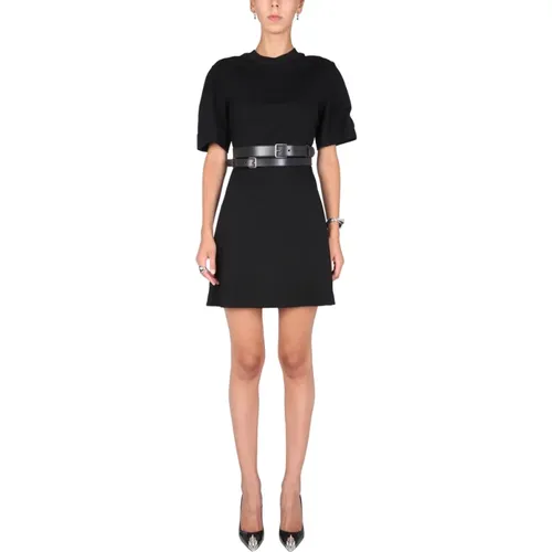 Kleid mit Logo -Druck - alexander mcqueen - Modalova