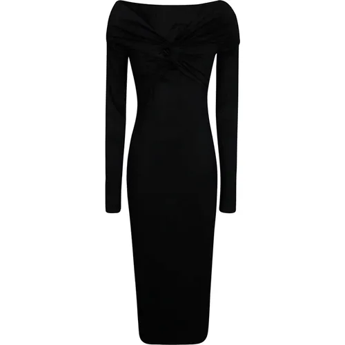 Enges Midi-Kleid - ROTATE Birger Christensen - Modalova