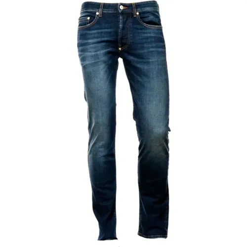 Blaue Jeans , Herren, Größe: W36 - Blauer - Modalova