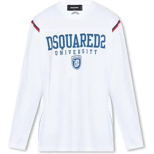 T-shirt with long sleeves , male, Sizes: XL, L - Dsquared2 - Modalova