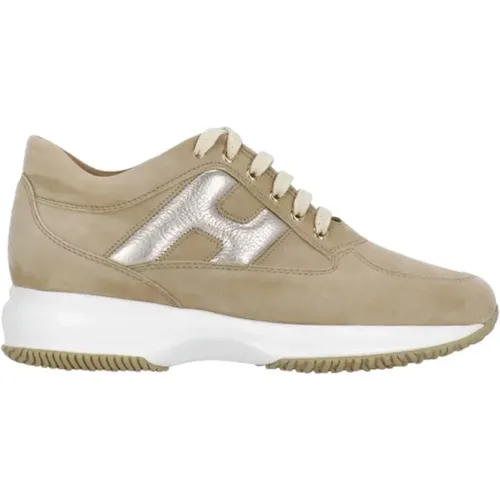 Suede Leather Sneakers , female, Sizes: 7 UK - Hogan - Modalova