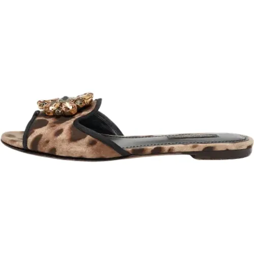 Pre-owned Fabric flats , female, Sizes: 2 1/2 UK - Dolce & Gabbana Pre-owned - Modalova