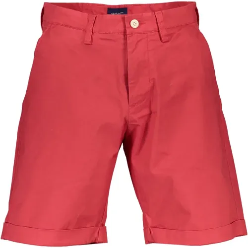 Rote Bermuda Shorts mit 5 Taschen , Herren, Größe: W31 - Gant - Modalova