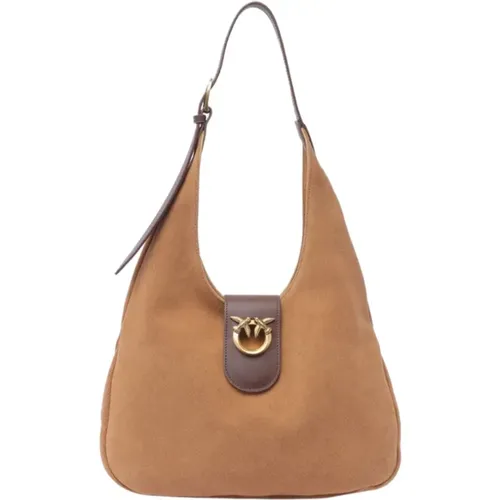 Vitello Leather Bag , female, Sizes: ONE SIZE - pinko - Modalova
