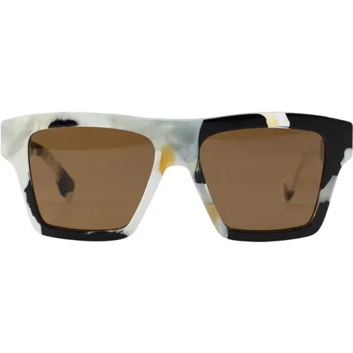 Weiße Sonnenbrille Gg1623S 002 Stil , unisex, Größe: 55 MM - Gucci - Modalova