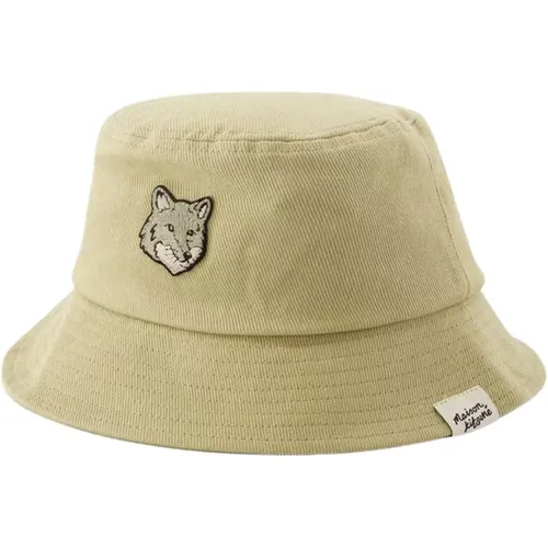 Bold Fox Head Bucket Hat - Maison Kitsune - Cotton - , unisex, Sizes: ONE SIZE - Maison Kitsuné - Modalova