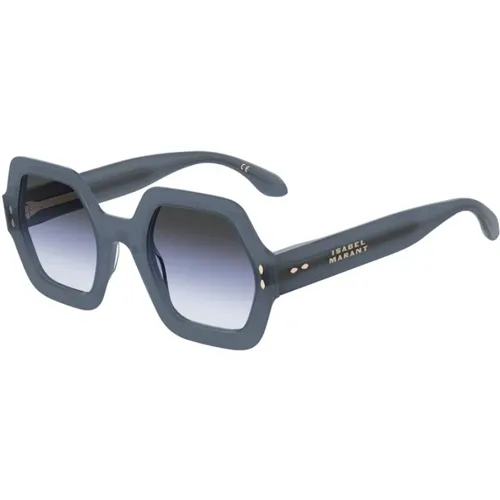 Blaue Graue Azure Sonnenbrille , Damen, Größe: 52 MM - Isabel marant - Modalova